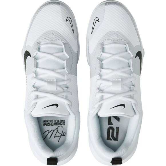 Nike Men\'s Force Trout 9 Pro MCS \'White Black\' FB2908-100 Baseball Cleats main image 4